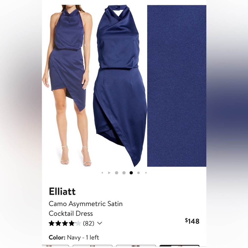 Elliatt navy cocktail dress, size medium, worn once